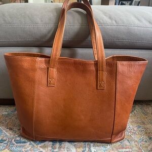 Noonday Collection Modern Leather Tote - Caramel